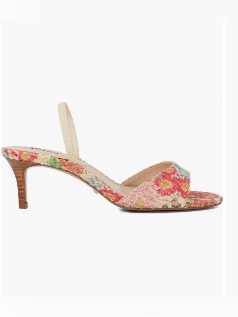 New Dune London Raffia Floral Sandal size US 7/ EU 37